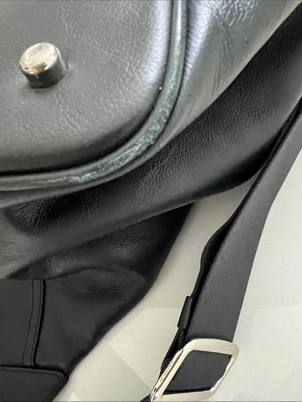 Coach Black Leather Weekender Duffle Bag - Men large